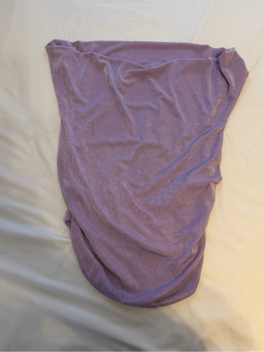 SHEIN Lavender Strapless Velvet Tube Top